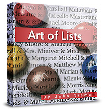 art of lists book